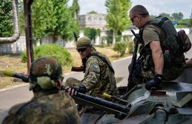 Ukrajinské ozbrojené síly v Donbasu.