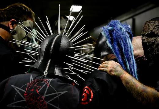 Slipknot jsou známí také díky svým maskám.