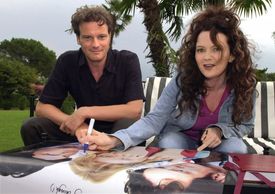 Irská režisérka Sharon Maguireová a britský herec Colin Firth.