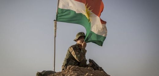 Voják kurdské jednotky v Iráku.