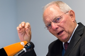 Německý ministr financí Wolfgang Schäeuble.