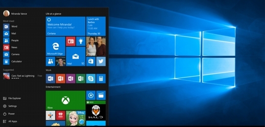 Systém Windows 10.