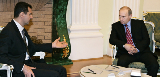 Asad a Putin na jednání v roce 2006.