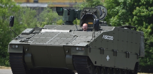 Obrněné vozidlo ASCOD se zbraňovou stanicí Minisamson MK II (ilustrační foto).