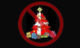 Zákaz vánočních stromků (ilustrace).