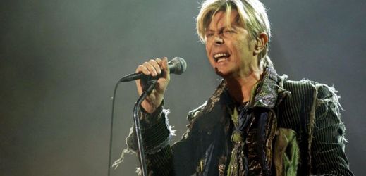 Zpěvák David Bowie.