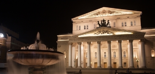 Velké divadlo v Moskvě.