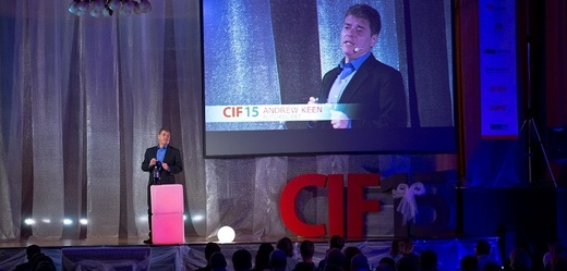 Andrew Keen na Czech Internet Forum 2015. Foto: CIF15