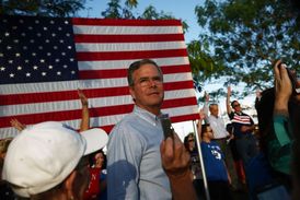 Republikánský prezidentský kandidát, bývalý guvernér Floridy Jeb Bush.