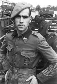 Španělský dobrovolník z Modré divize. Rok 1941.