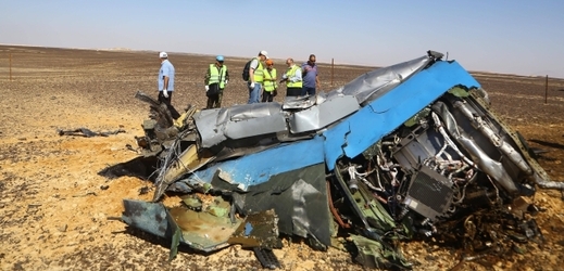 Pozůstatky sestřeleného ruského airbusu.