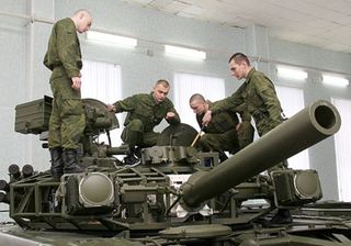 Výcvik ruských důstojníků.