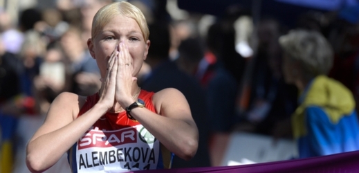Elmira Alembekovová, ruská chodkyně potrestaná kvůli dopingu zákazem startu na OH.