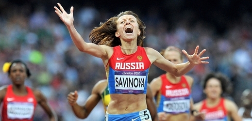 Ruská běžkyně Maria Savinovová.