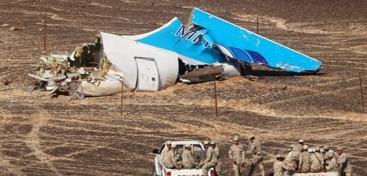 Kusy ruského letadla, které havarovalo nad Sinají (ilustrační foto).