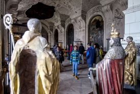 Nedávno opravené prostory opatských freskových sálů v Broumovském klášteře.