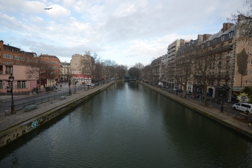 Pařížský kanál Saint Martin.