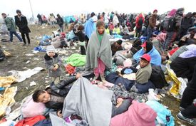 Špatné podmínky v uprchlickém táboře (ilustrační foto).