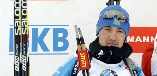 Ruský biatlonista Alexandr Loginov.