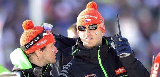 Biatlonoví trenéři Zdeněk Vítek (vlevo) a Ondřej Rybář.