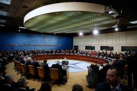 Ministři zahraničních věcí NATO na zasedání o přijetí Černé Hory jako člena aliance, sídlo NATO, Brusel.