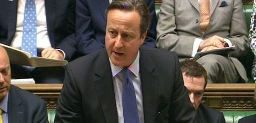 David Cameron v Parlamentu.