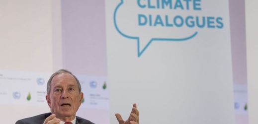 Michael Rubens Bloomberg na konferenci o klimatu.
