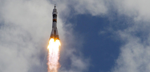 Start Sojuzu TMA-05MZ z Bajkonuru (ilustrační foto).