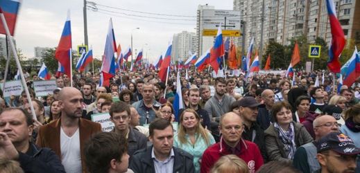 Demonstrace v Rusku (ilustrační foto).