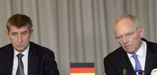 Ministři financí. Andrej Babiš (vlevo) a Wolfgang Schäuble.