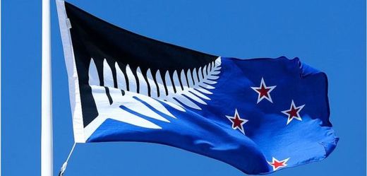 Vítězný návrh nové vlajky Nového Zélandu.