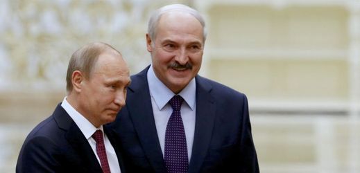 Vladimír Putin a Alexandr Lukašenko.
