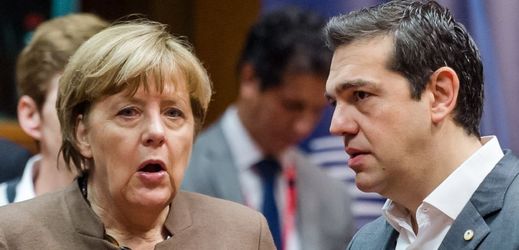 Německá kancléřka Angela Merkelová a Ařecký premiér Alexis Tsipras.