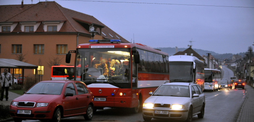 Evakuace obyvatel Vlachovic (6. prosinec 2014).