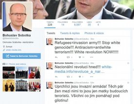 Twitter Bohuslava Sobotky.