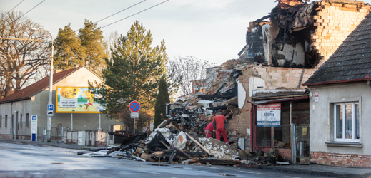 Rodinný dům v Lidické ulici v Českých Budějovicích. Na Štědrý den zde při výbuchu a požáru zemřeli tři lidé.