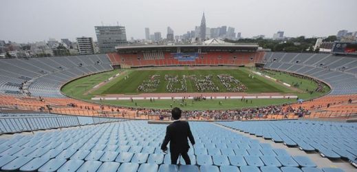 Tokijský stadion se chystá na olympiádu.