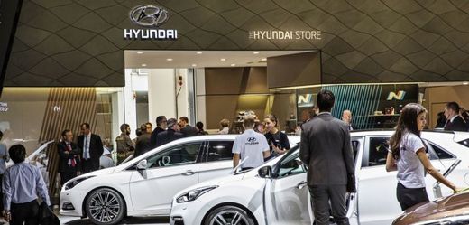 Vozidla značky Hyundai.