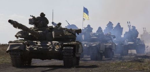 Ukrajinská armáda v Doněcku.