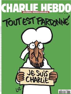 "Vše odpuštěno." Charlie Hebdo.