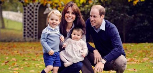 Princ William s manželkou Kate a dětmi.