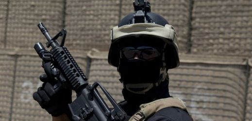 Příslušník irácké protiteroristické jednotky.