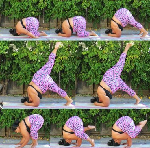 Valerie Sagunová umisťuje pod přezdívkou Big Gal Yoga své snímky na Instagram, na kterých dokonale zvládá nejtěžší jogínské cviky.