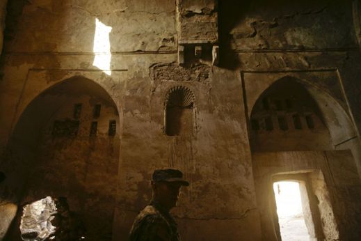 Americké státní kulturní oddělení dělalo dvouletý průzkum a rekonstrukci kláštera sv. Eliáše v Iráku (snímek z roku 2009).