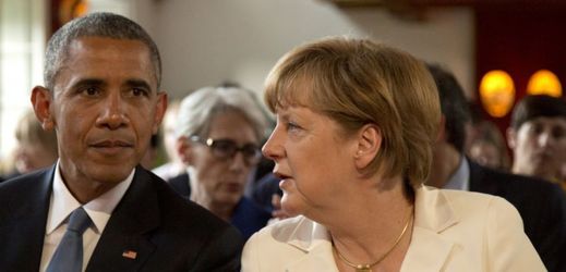 Prezident USA Barack Obama a německá kancléřka Angela Merkelová.