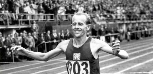 Československý atlet Emil Zátopek.