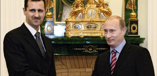 Asadův režim a jeho ruský spojenec budou zodpovědní za jakékoli selhání politického procesu kvůli pokračujícím válečným zločinům. Na snímku Asad (vlevo) s Putinem.