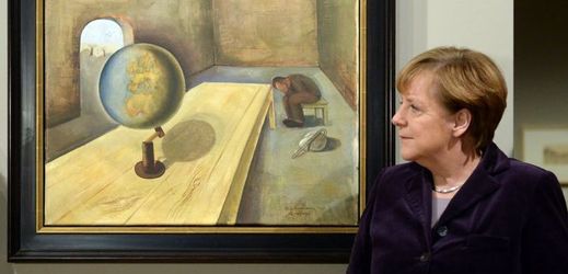 Kancléřka Angela Merkelová otevřela v Berlíně výstavu, která představila díla obětí holocaustu.