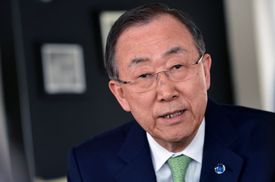 Generální tajemník OSN Pan Ki-mun.