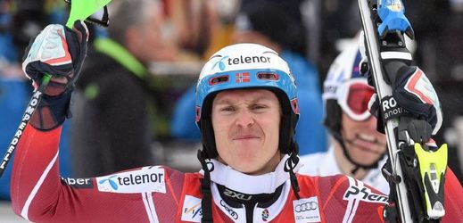 Norský lyžař Henrik Kristoffersen. 
